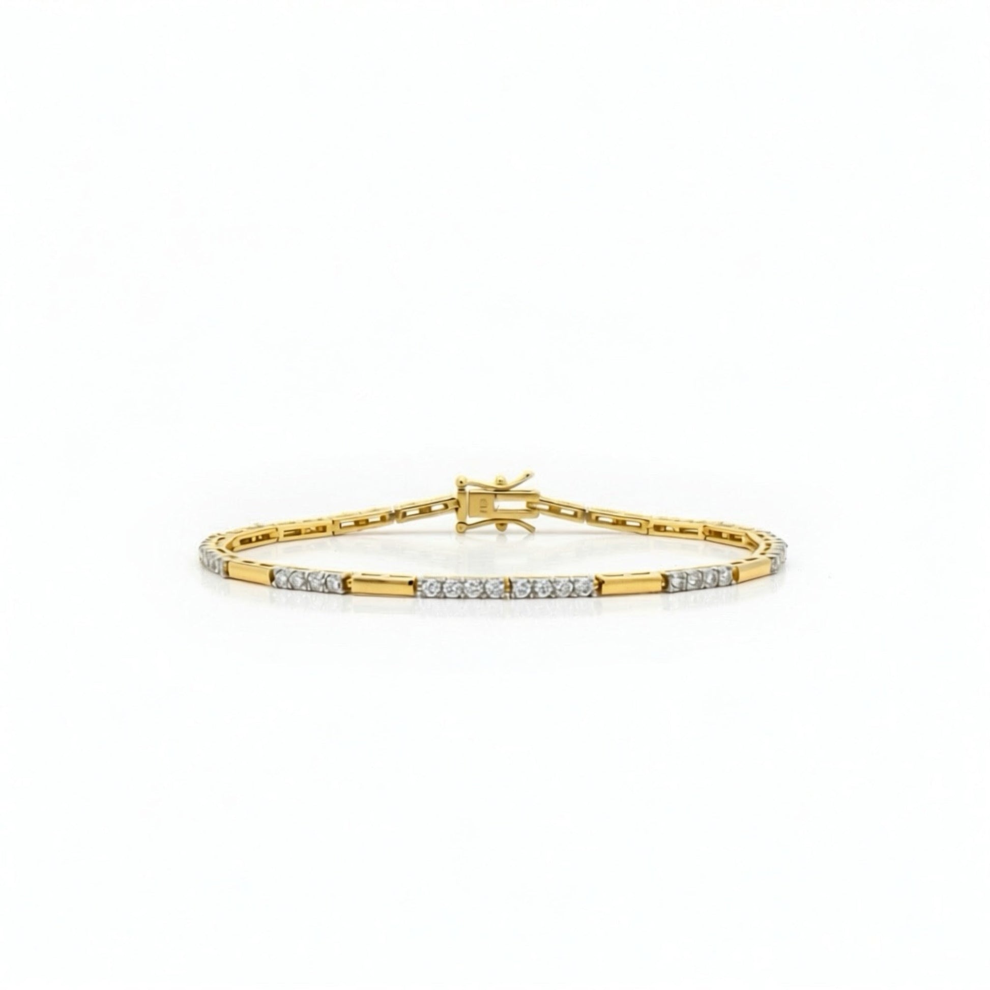 Gold Bar Tennis Bracelet 