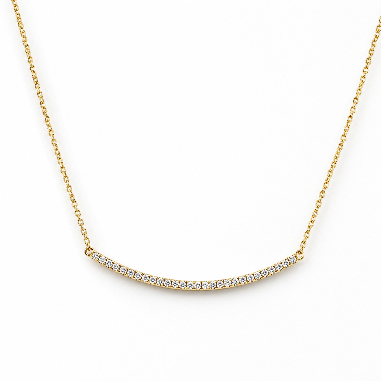 Pave Bar Necklace 
