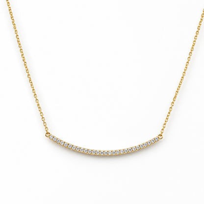 Pave Bar Necklace 