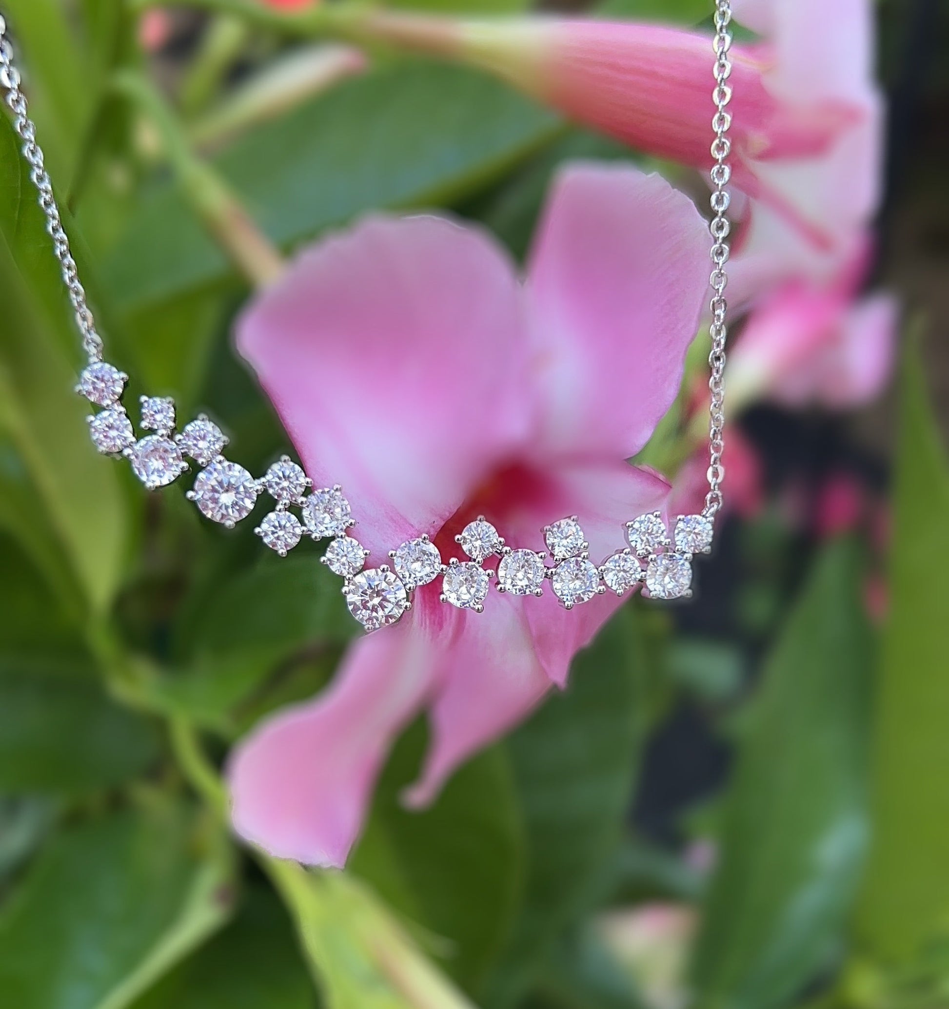 Angled Diamond Bar Pendant 