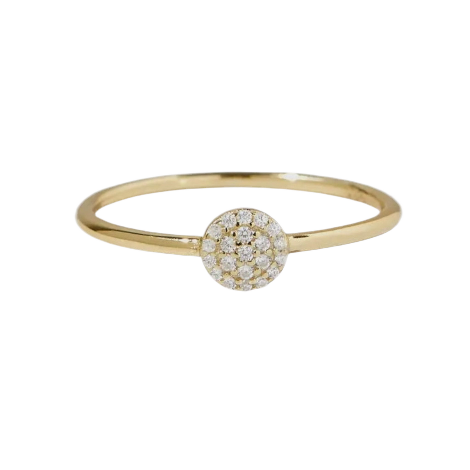 Pave Circle Ring 