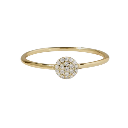 Pave Circle Ring 