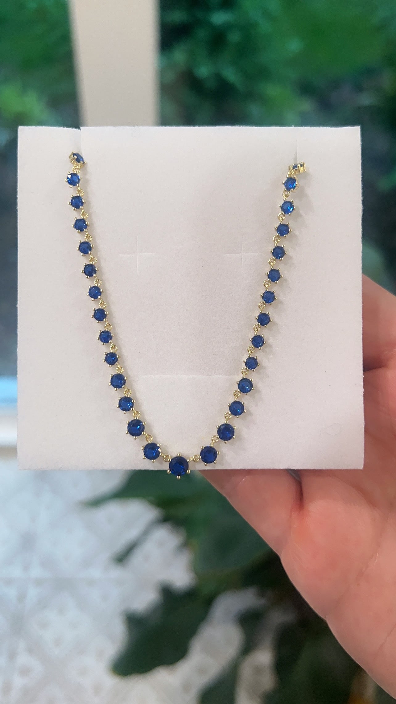 Gem Drop Necklace 