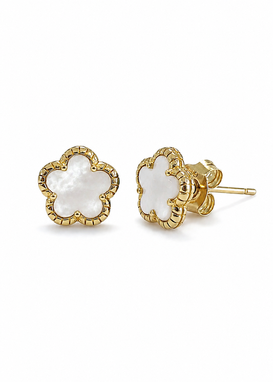 Mini Enamel Flower Stud