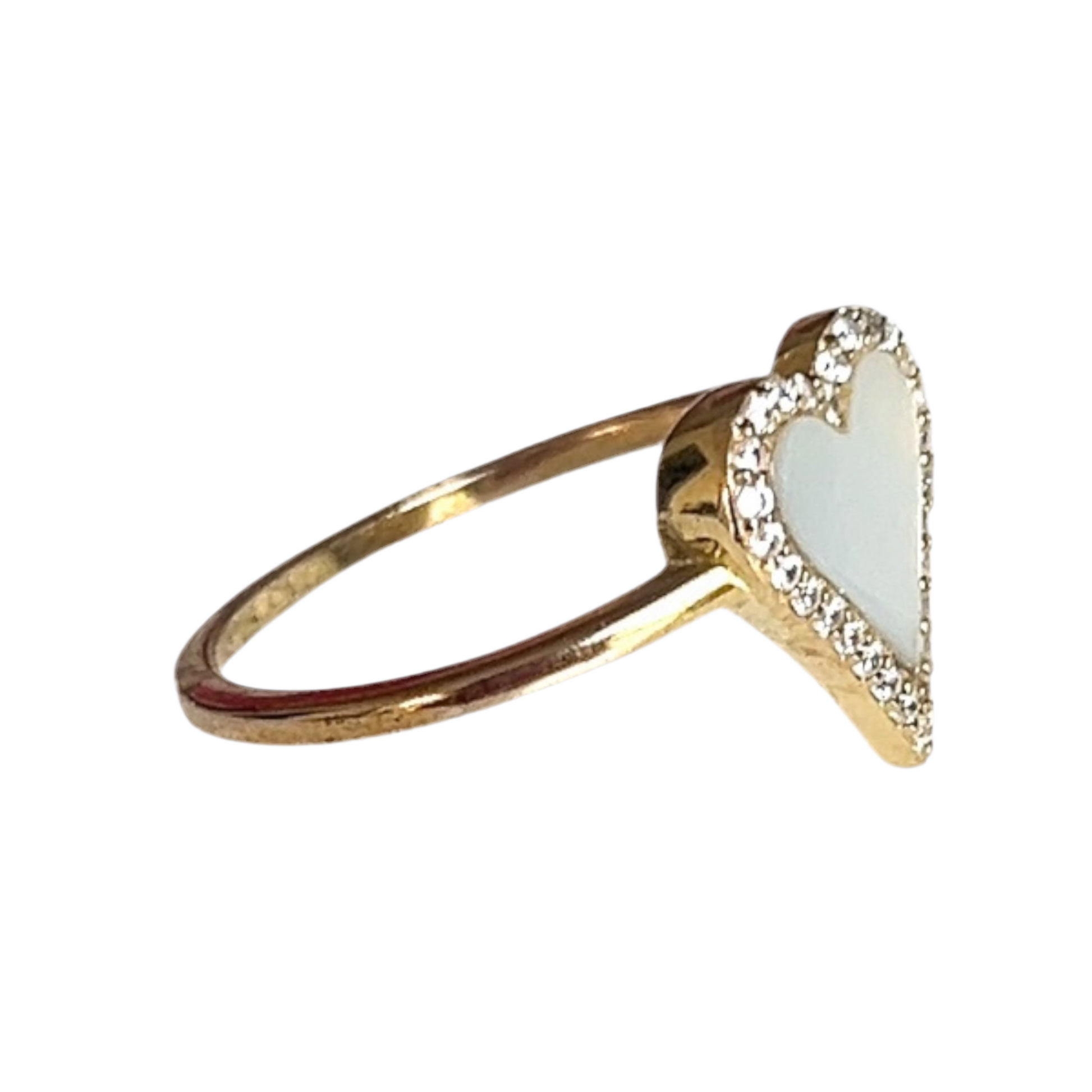 Mother of Pearl Heart Ring 
