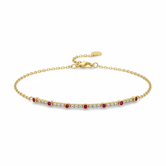 Gem Spark Bar Bracelet