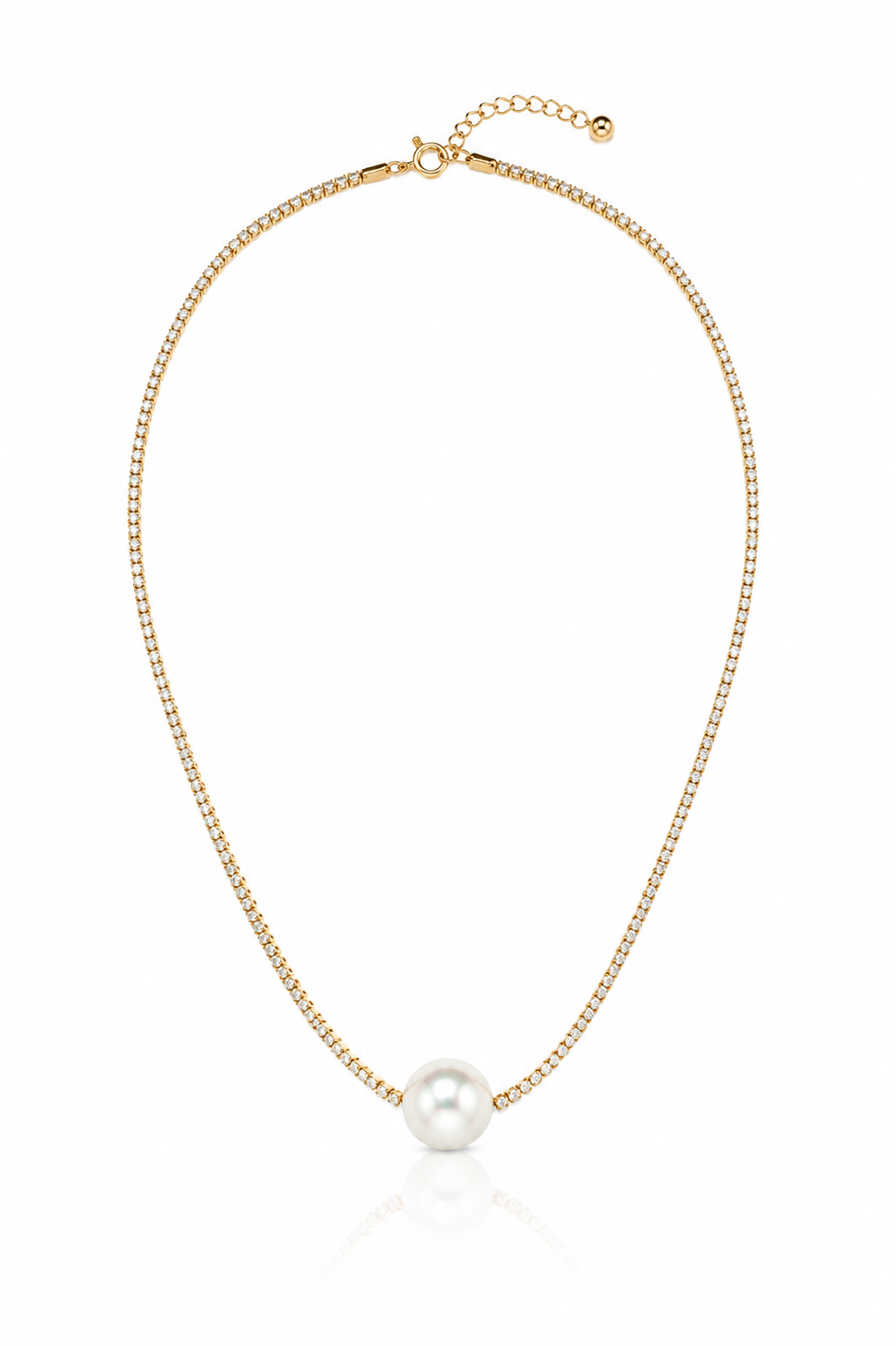 PEARL AND DIAMOND CHOKER 