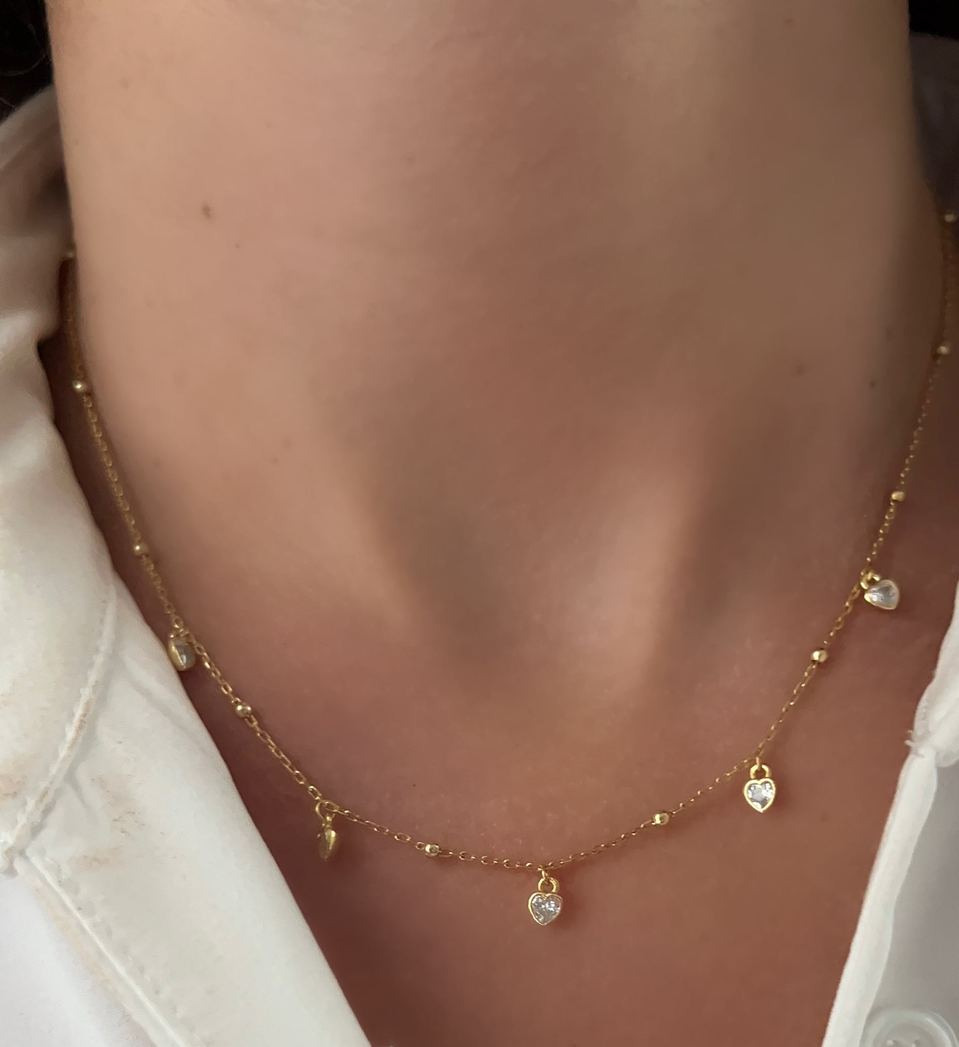 Mini Heart Drop Necklace 