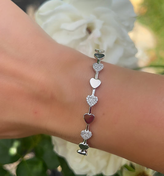 Multi Heart Bangle 