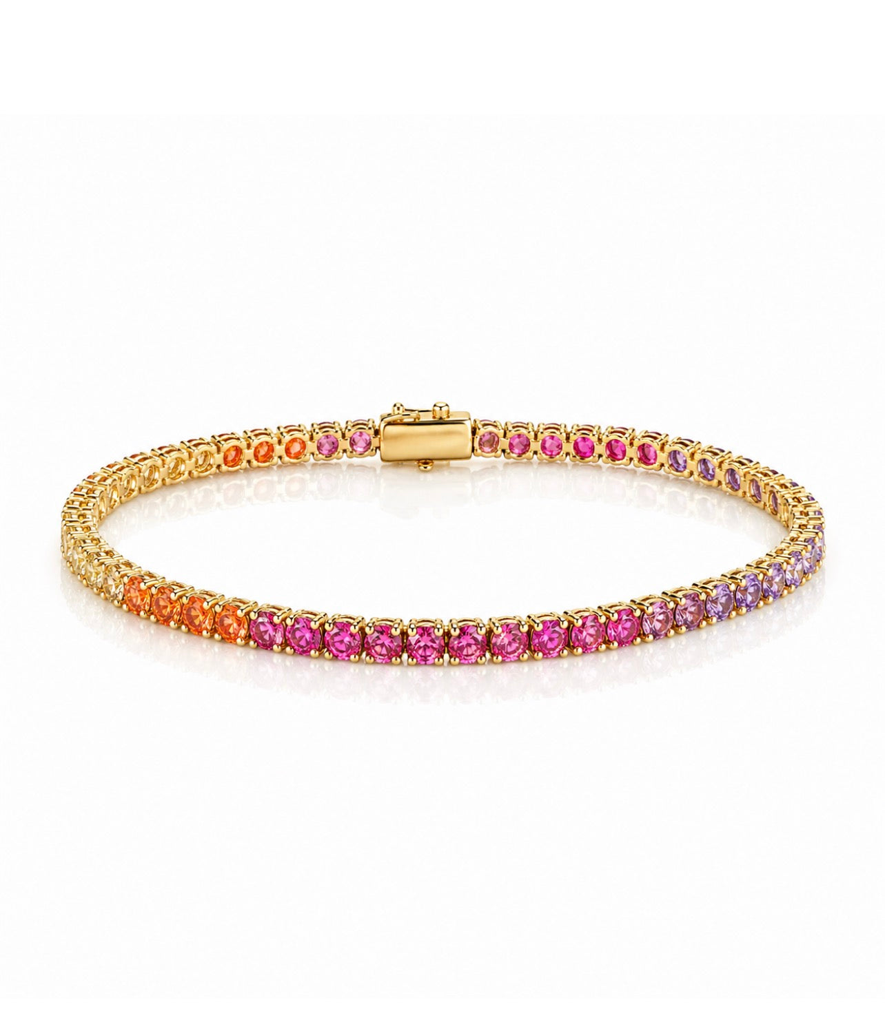 Rainbow Tennis Bracelet 