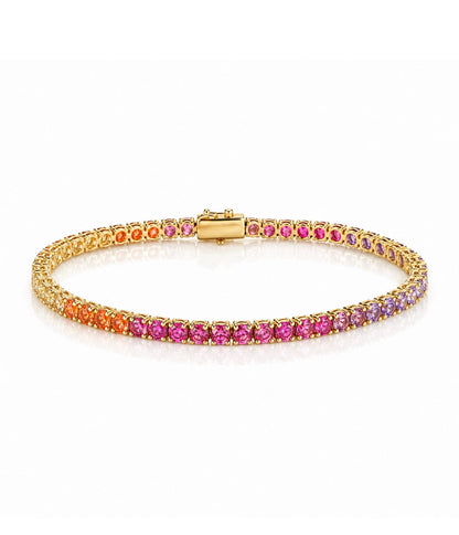 Rainbow Tennis Bracelet 