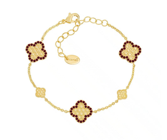 Honeycomb Clovers Bracelet