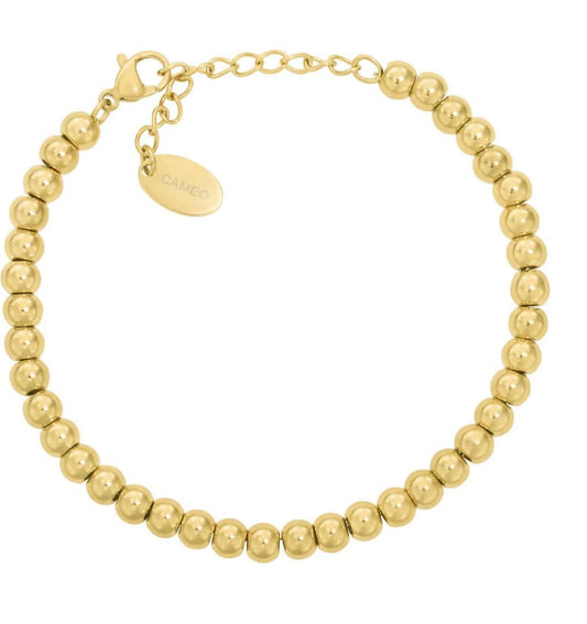 Gold Beaded Bracelet 