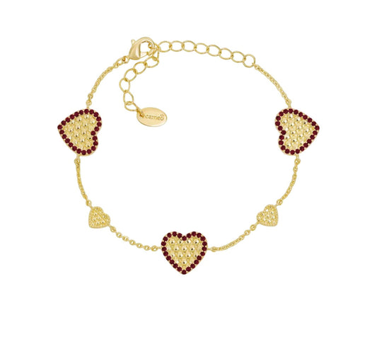 Honeycomb Hearts Bracelet 