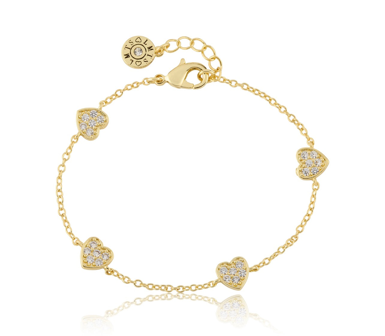 Pave Heart Bracelet 