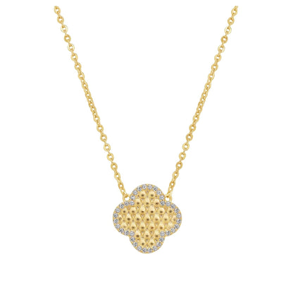 Honeycomb Clover Necklace 