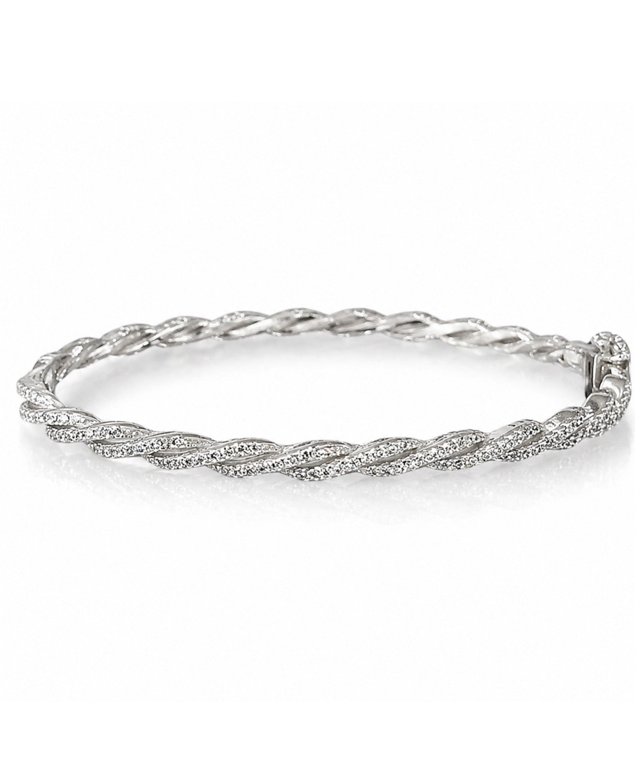 Pave Twist Bangle 