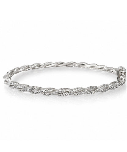 Pave Twist Bangle 