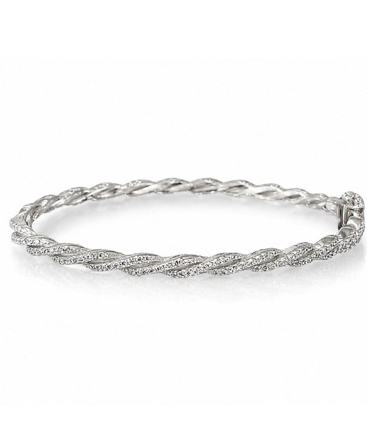 Pave Twist Bangle 
