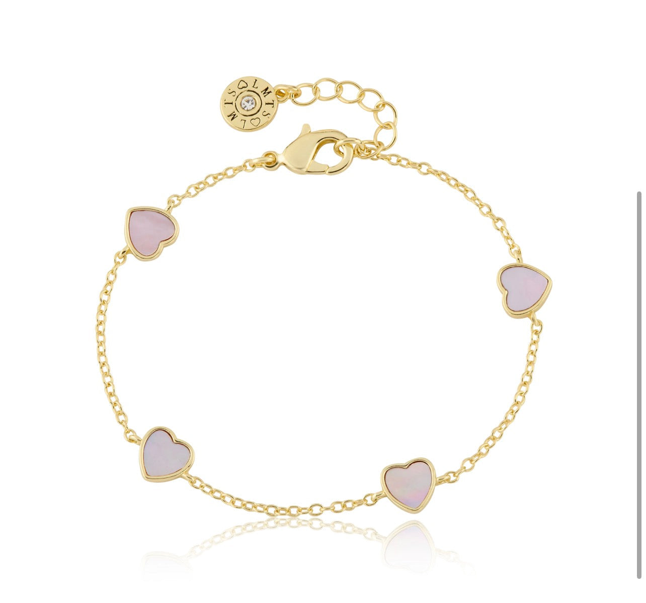 7mm enamel Heart Bracelet 