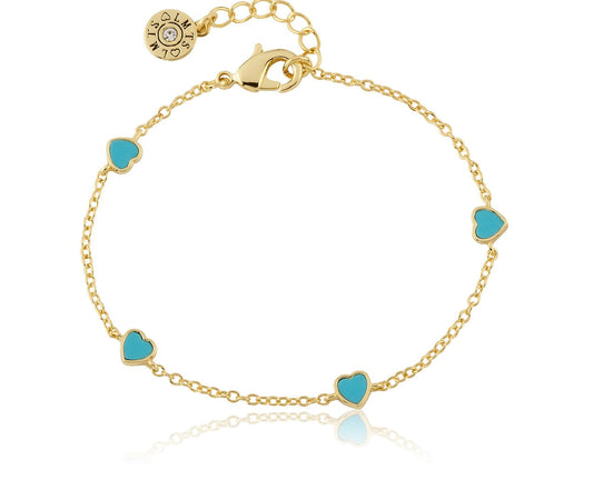 5mm Enamel Heart Bracelet 
