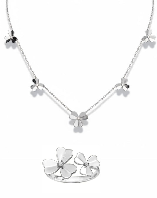 Silver Petal Set 