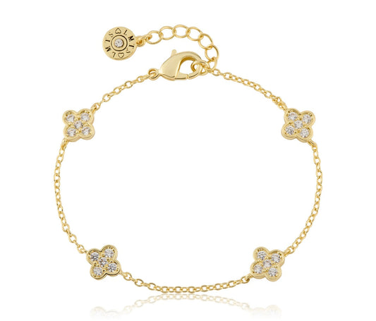 Pave Clover Bracelet 