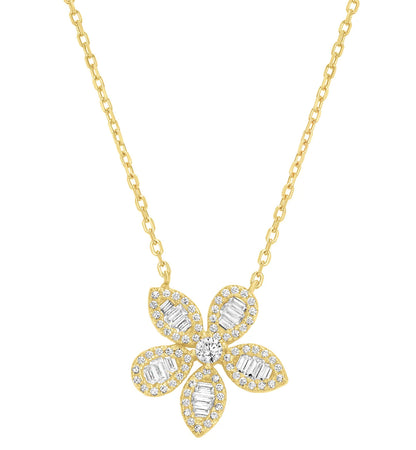 Baguette Daisy Necklace 