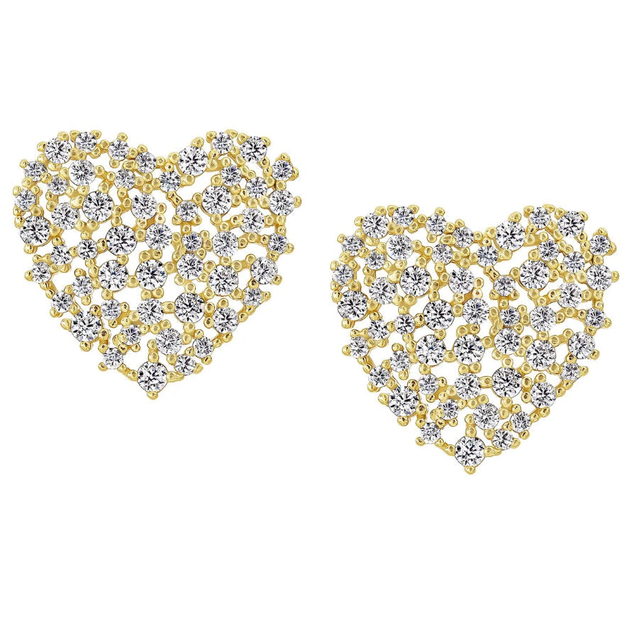 Sprinkle Heart Stud 