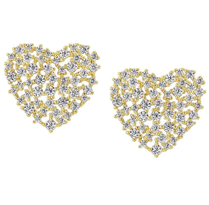 Sprinkle Heart Stud 