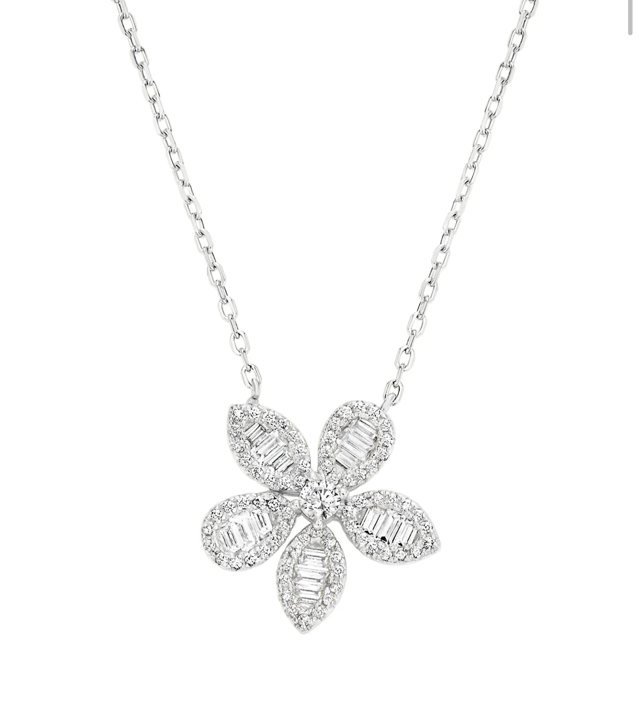 Baguette Daisy Necklace 