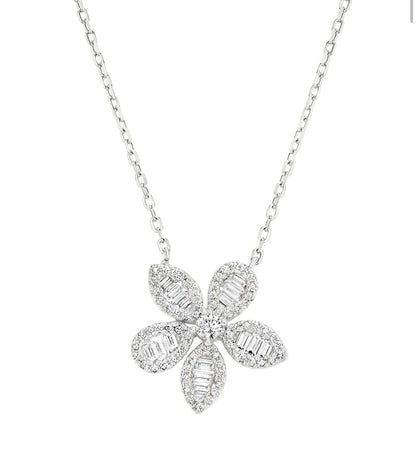 Baguette Daisy Necklace 