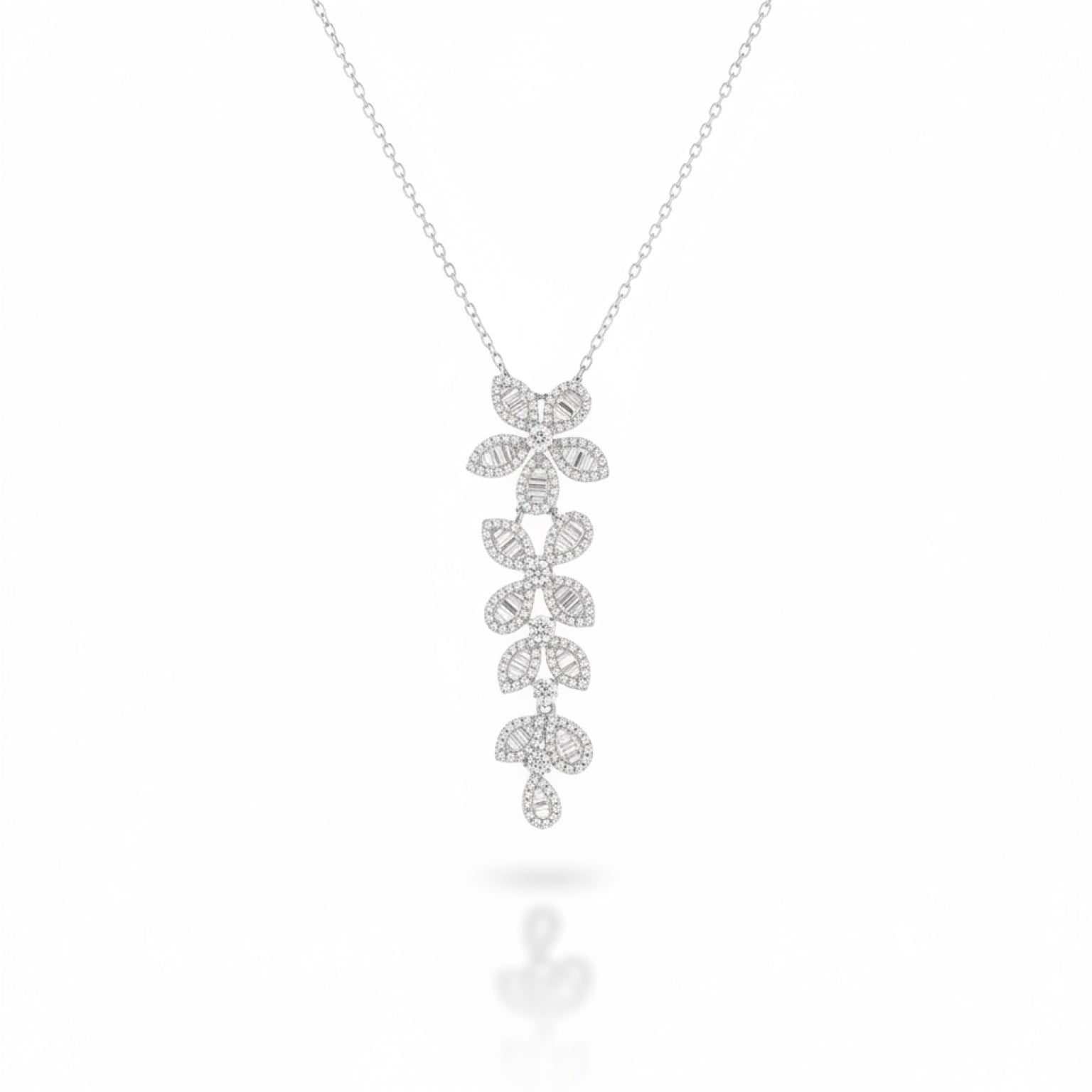 Baguette Daisies Necklace 