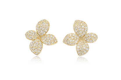 CZ Petal Studs 