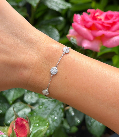 Pave Trio Bracelet 