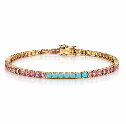 Pink Pop Tennis Bracelet 