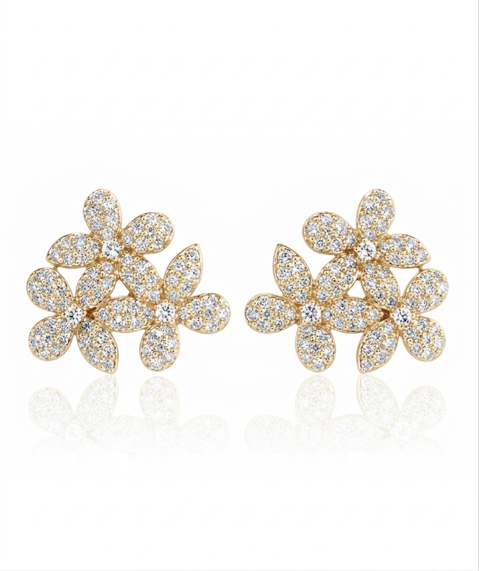 Flower Bouquet Studs 