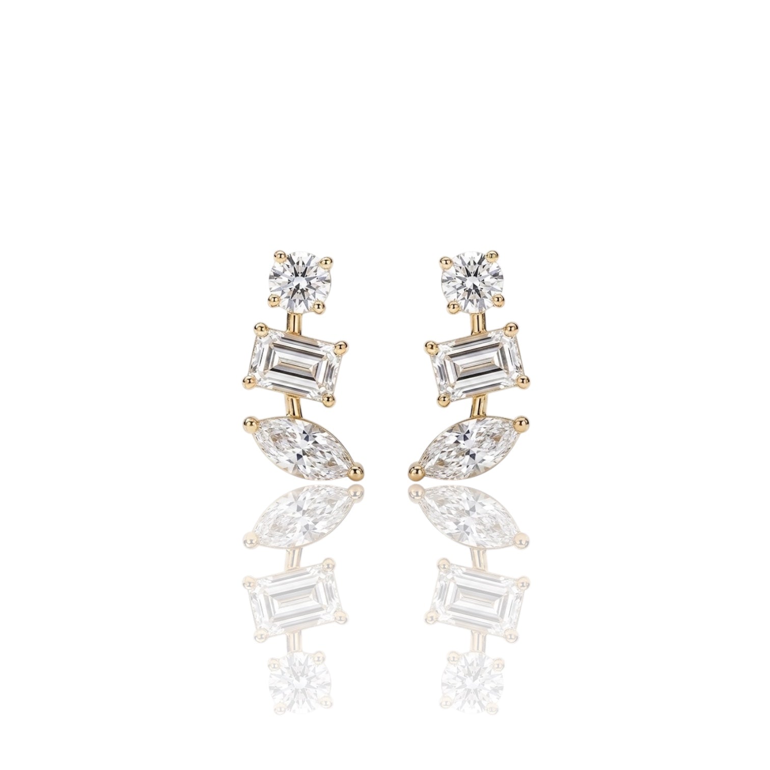 Mixed Stone Stud 