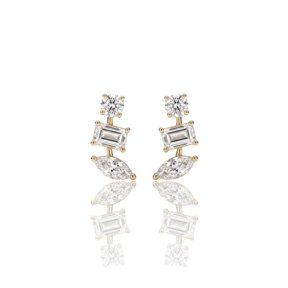 Mixed Stone Stud 