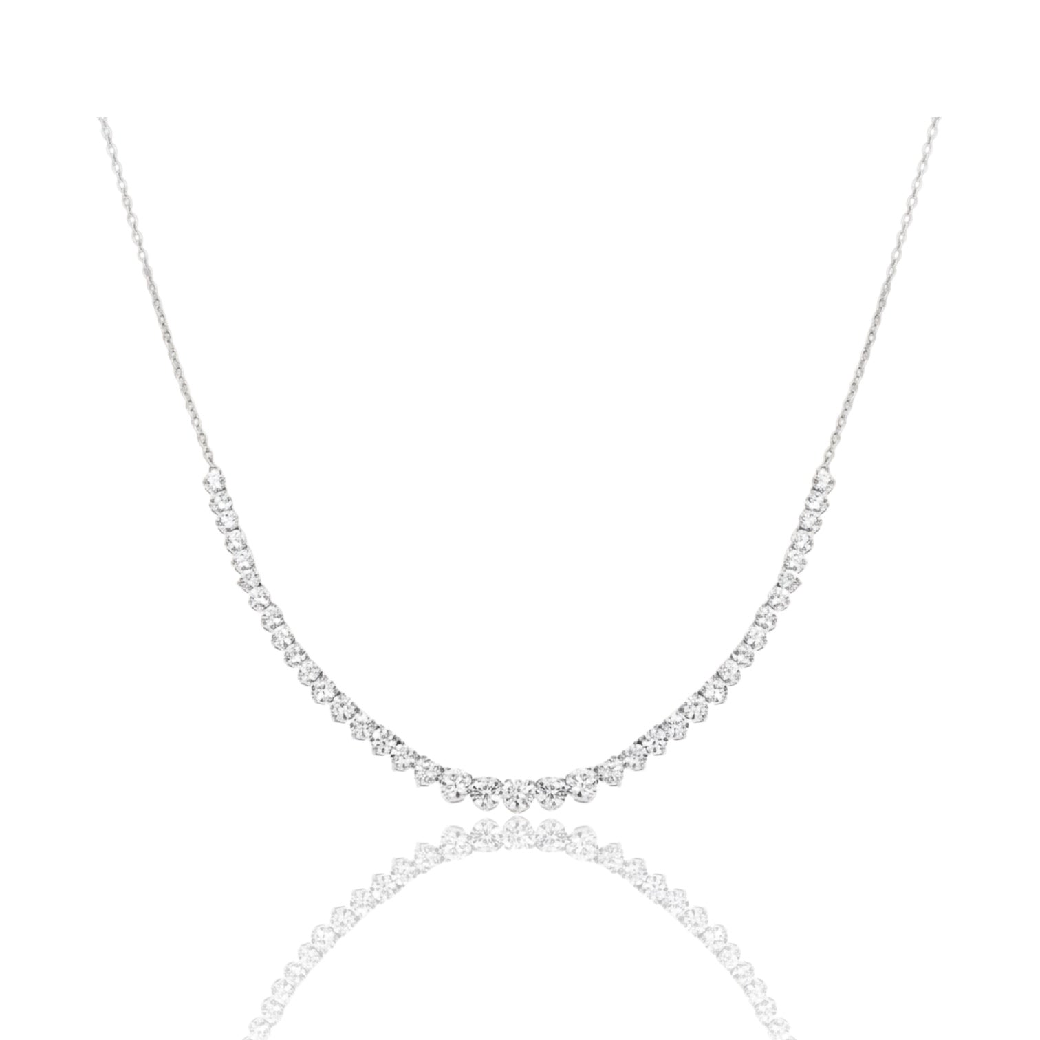 Graduated Tennis Necklace 