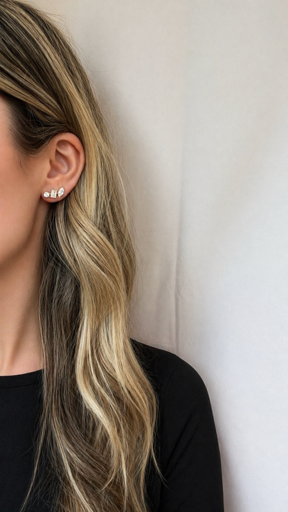 Mixed Stone Stud 