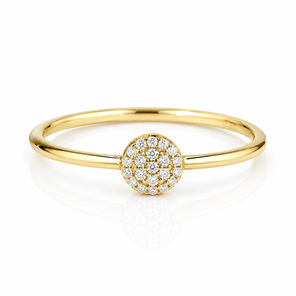 Pave Circle Ring 