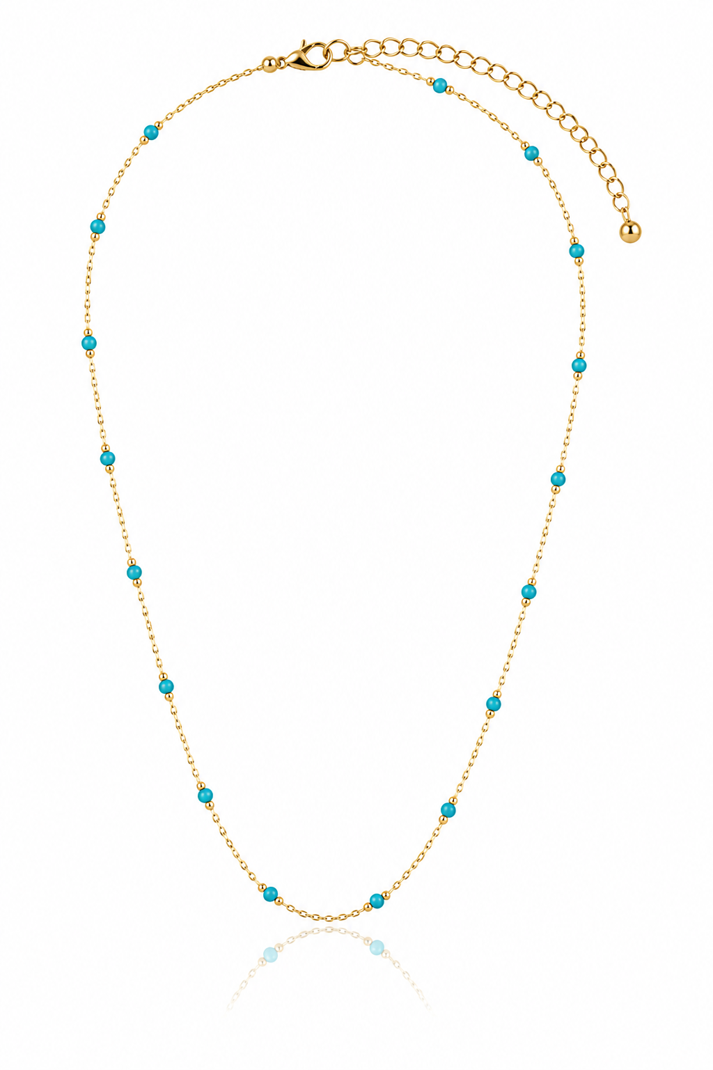 Turquoise Beaded Layering Necklace 
