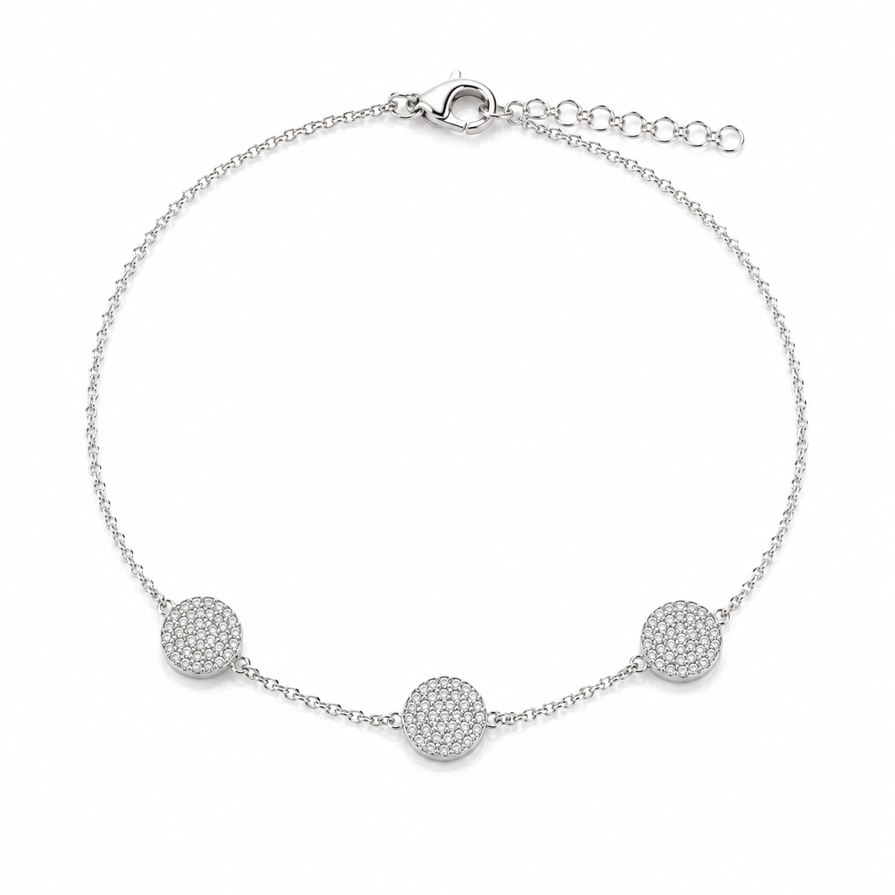 Pave Trio Bracelet 