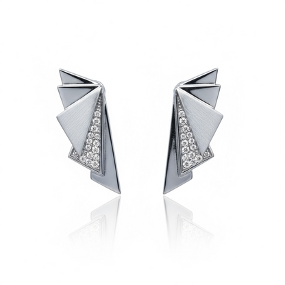 Gatsby Glint Art Deco Studs 