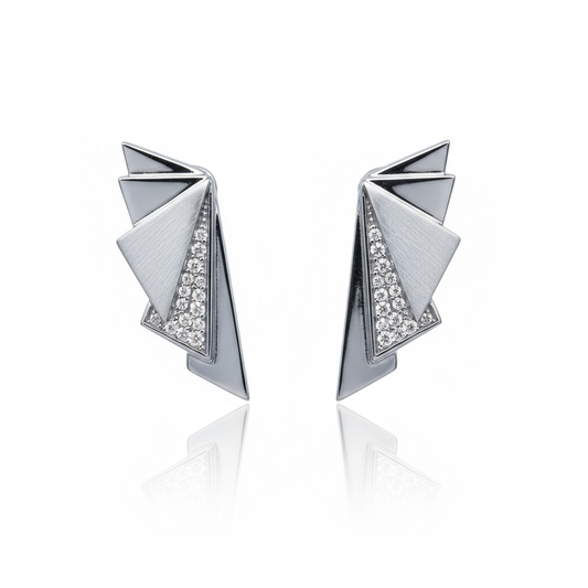 Gatsby Glint Art Deco Studs 