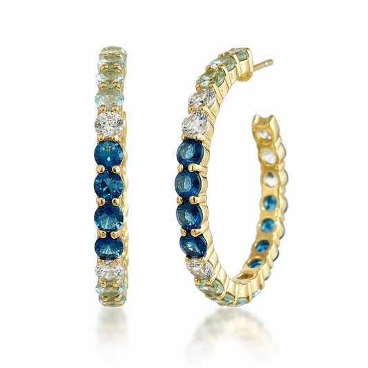 Colorful Hoop Earrings 