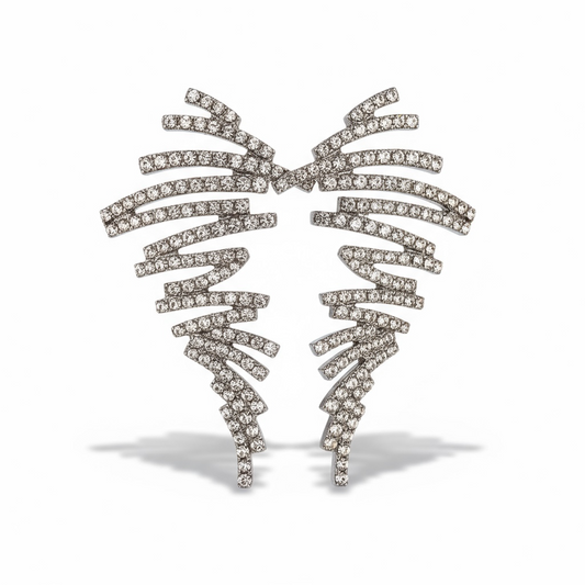 Diamond ZigZag Earring 