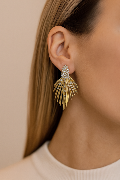 Sunburst Statement Earring 