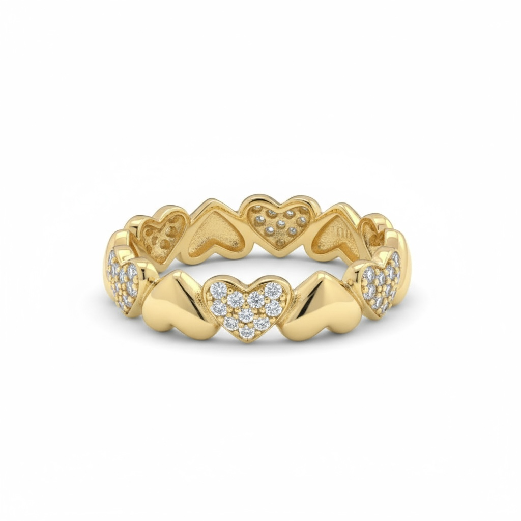 Multi Hearts Ring 